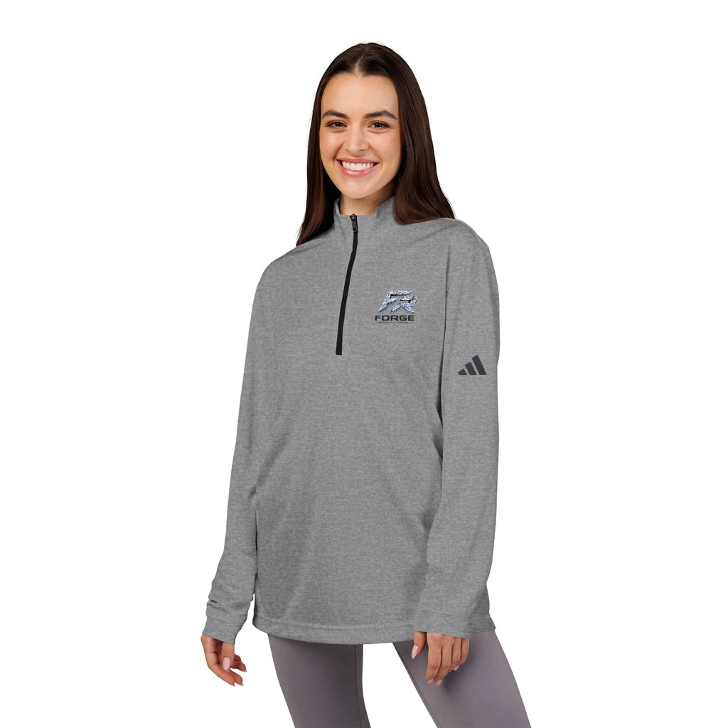 FORGE Embroidered Quarter-Zip Pullover — Adidas® Performance Top