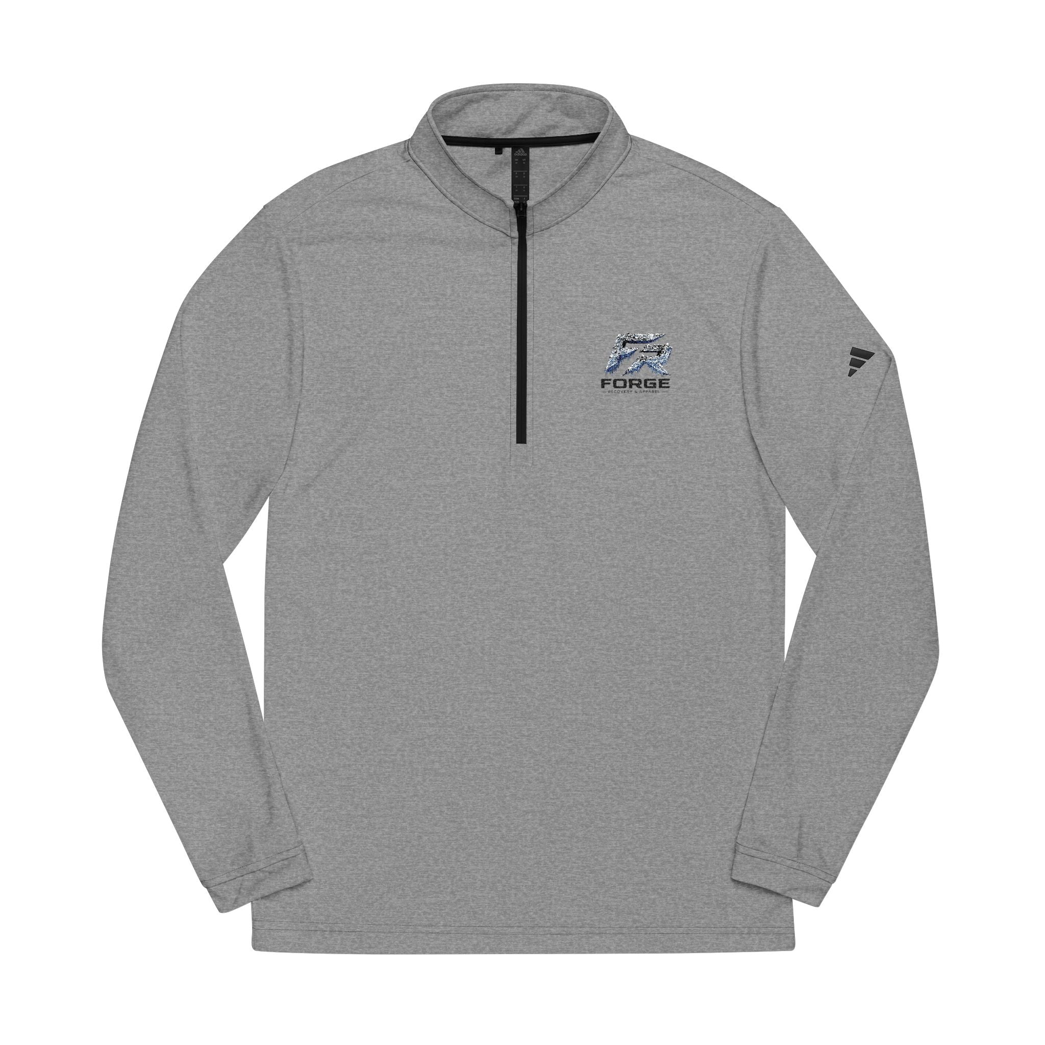 FORGE Embroidered Quarter-Zip Pullover — Adidas® Performance Top
