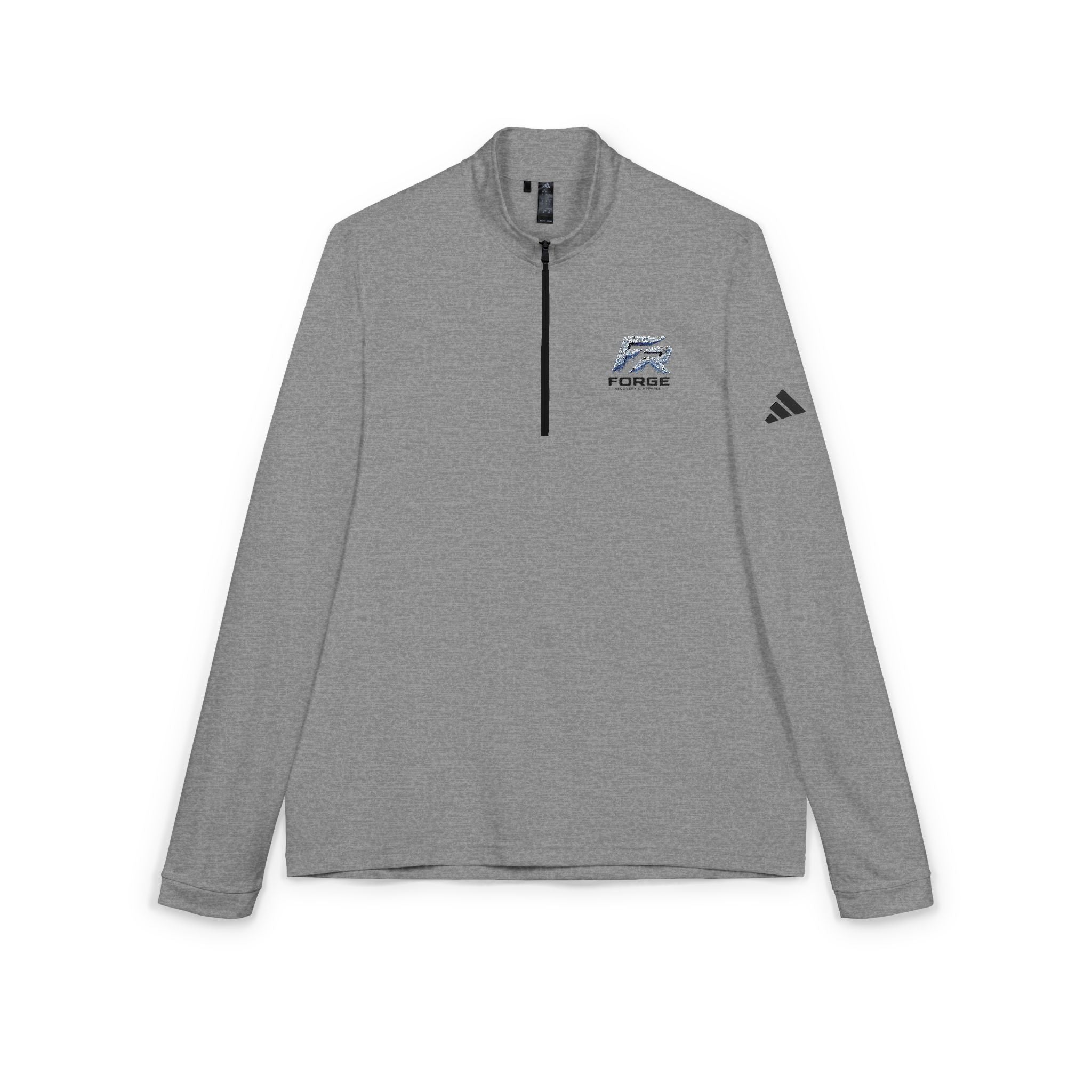 FORGE Embroidered Quarter-Zip Pullover — Adidas® Performance Top