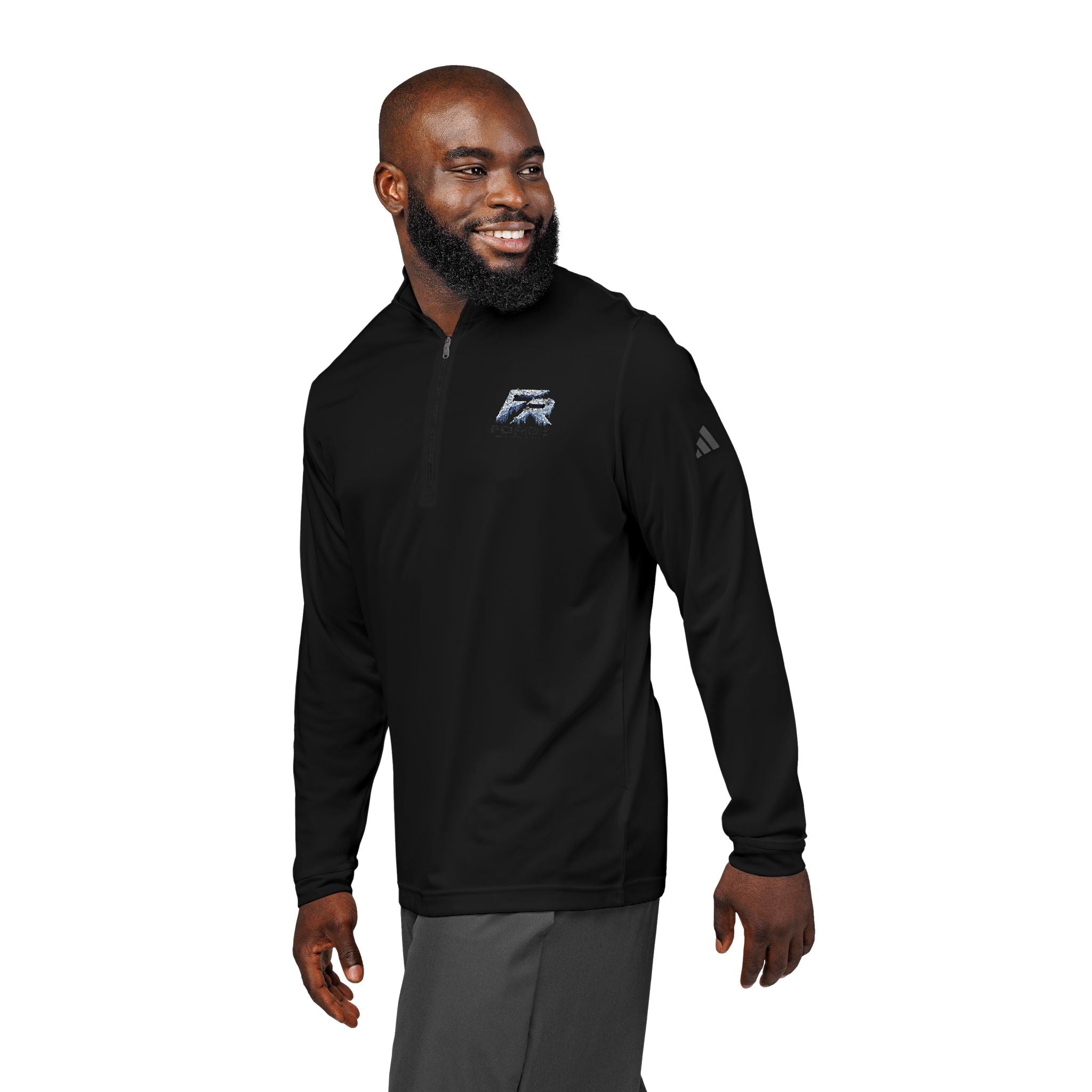 FORGE Embroidered Quarter-Zip Pullover — Adidas® Performance Top