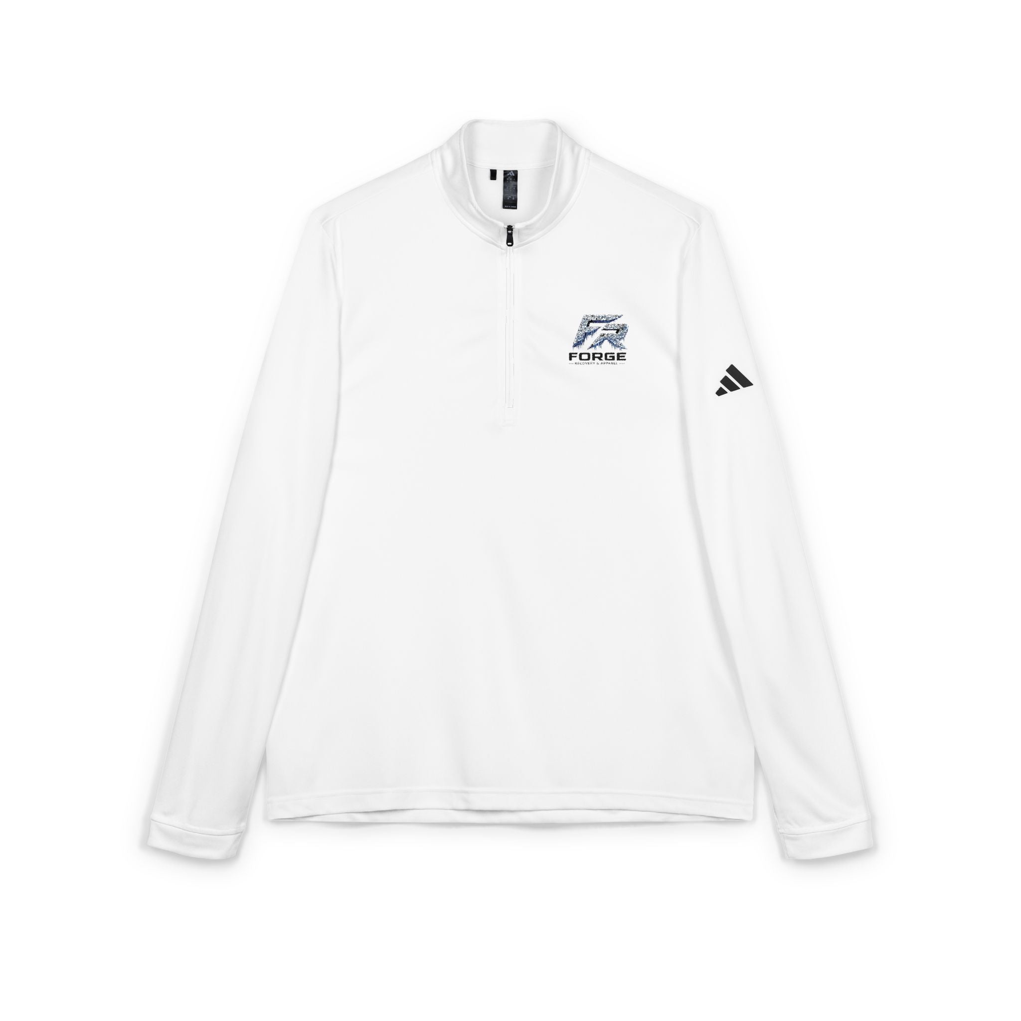 FORGE Embroidered Quarter-Zip Pullover — Adidas® Performance Top