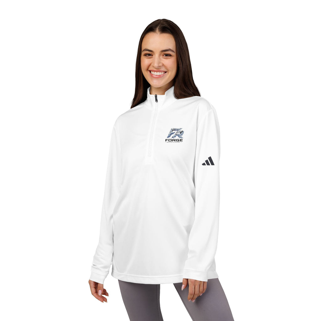 FORGE Embroidered Quarter-Zip Pullover — Adidas® Performance Top